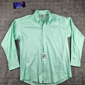 New Cinch Shirt Mens XL Mint Green Solid Long Sleeve Button Down Western Rodeo